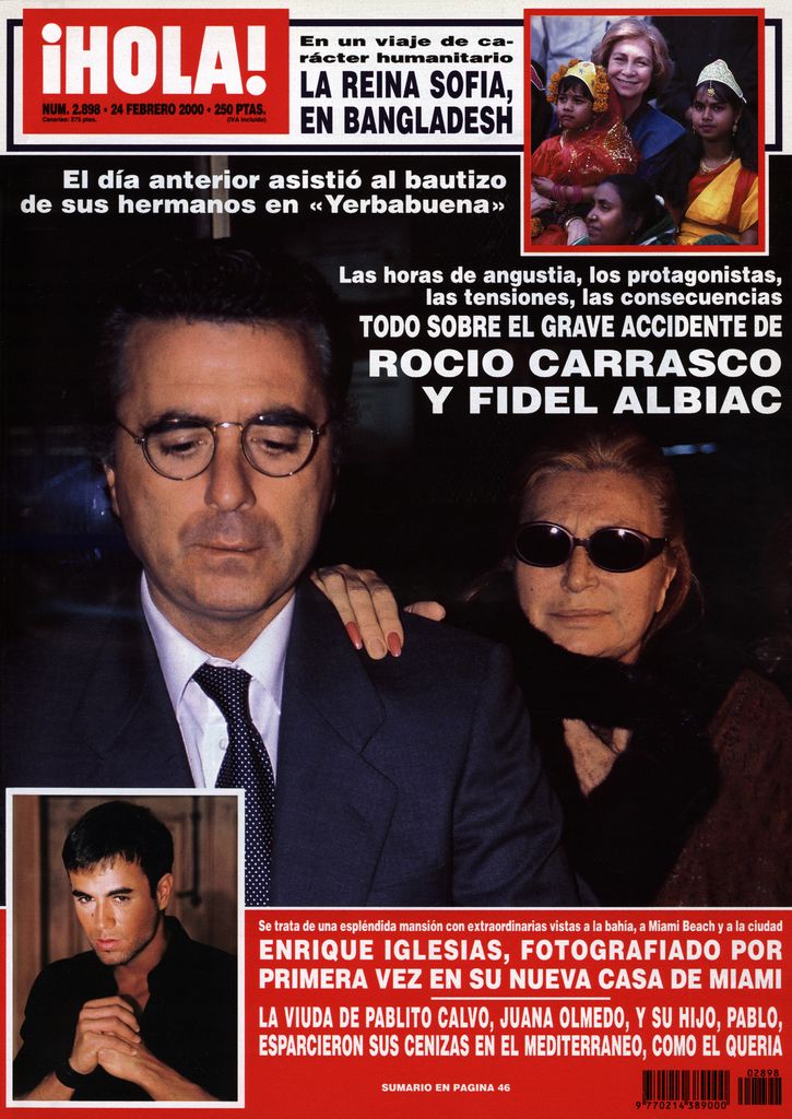 La portada de ¡HOLA! del accidente que sufrieron Rocío Carrasco y Fidel Albiac