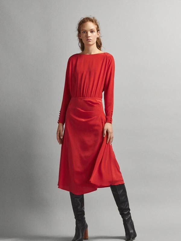 El vestido rojo de doña Letizia