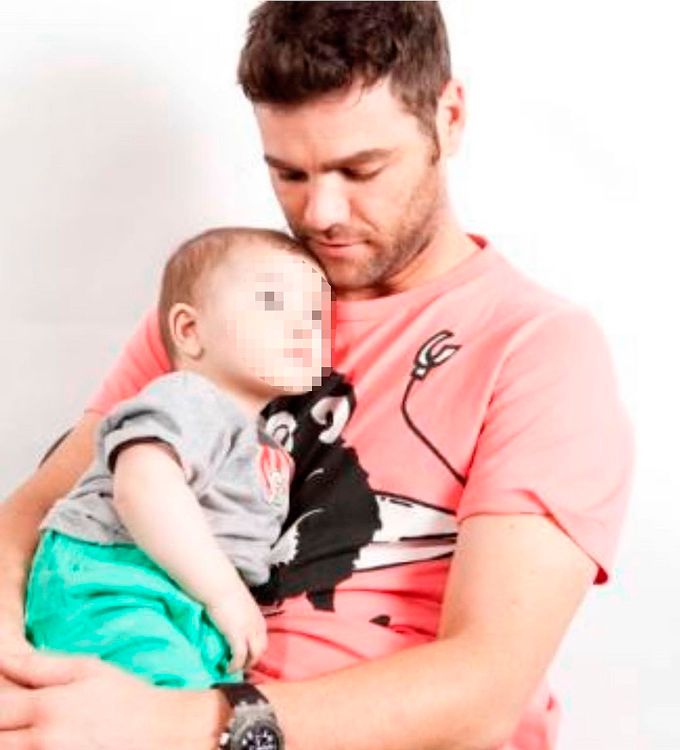 Fonsi con su hijo Lucas
