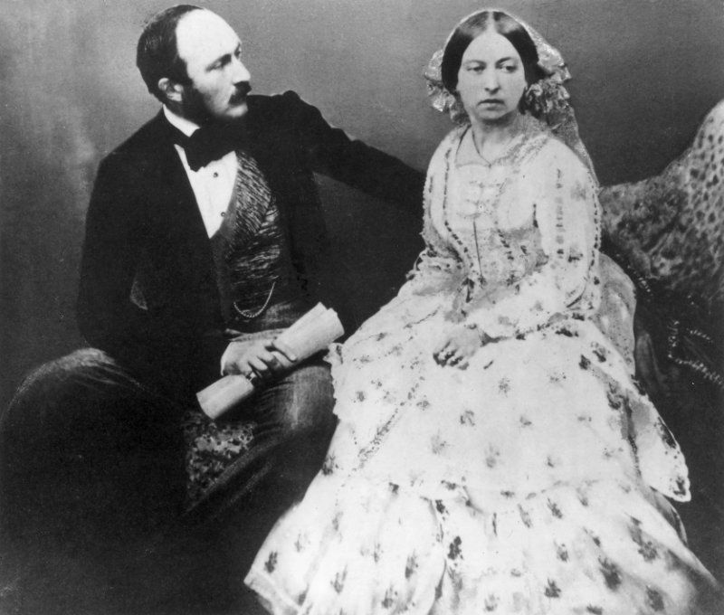 La reina Victoria con su marido el príncipe Alberto