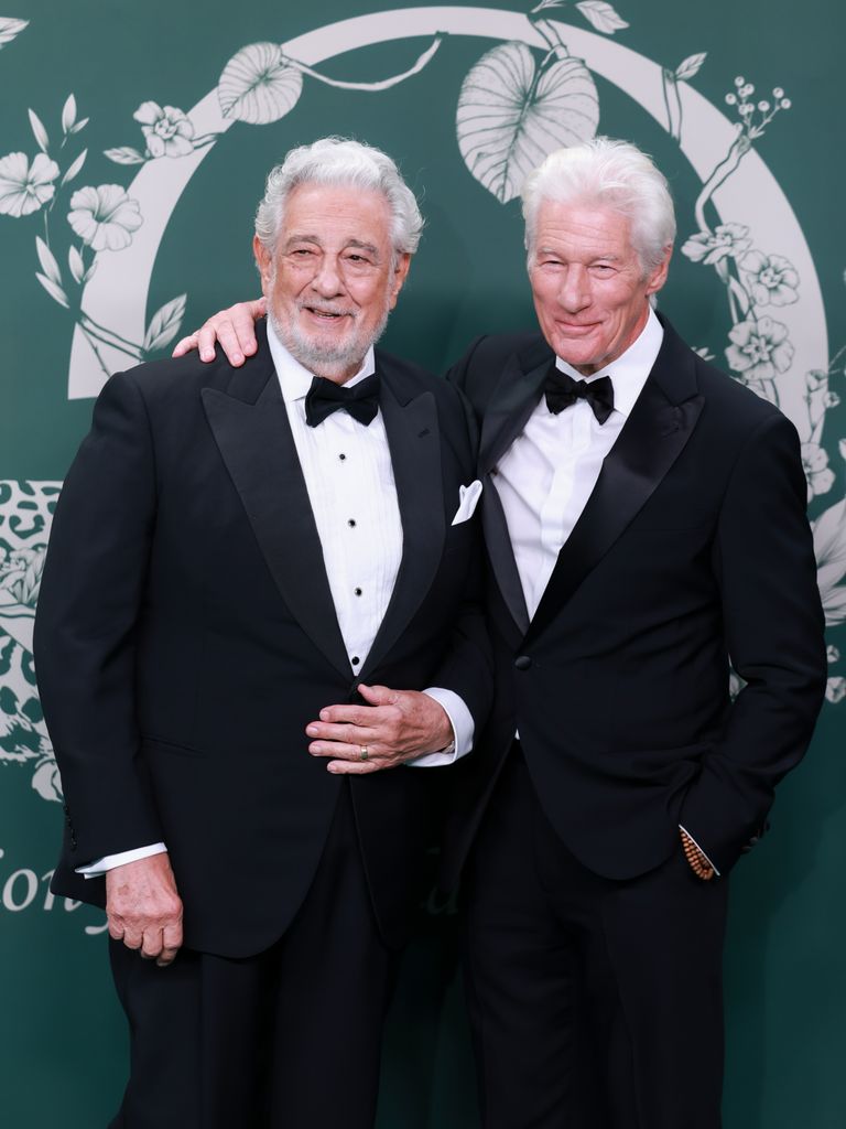 Plácido Domingo y Richard Gere, anoche durante la gala en Mónaco