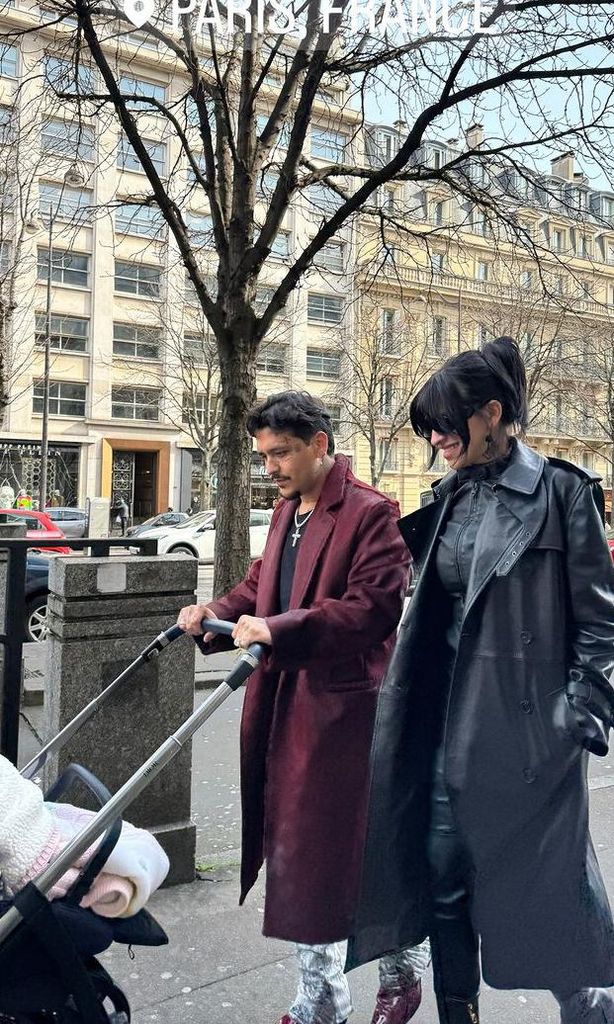 christian nodal y cazzu con su hija inti