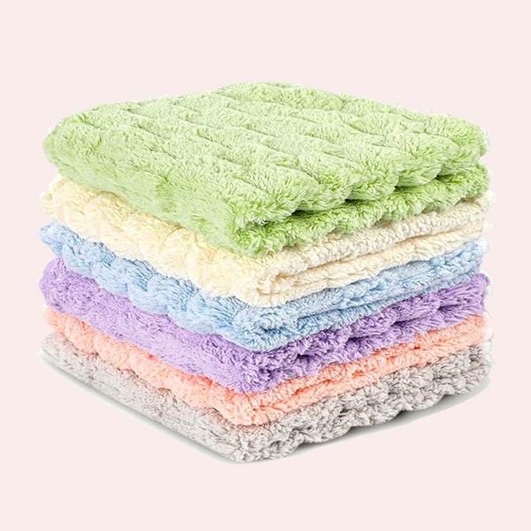 PHOGARY Paquete de 6 Paños de Franela de Microfibra Reutilizables