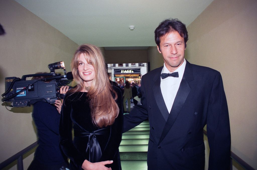 Imran Khan y Jemima Khan en 1996