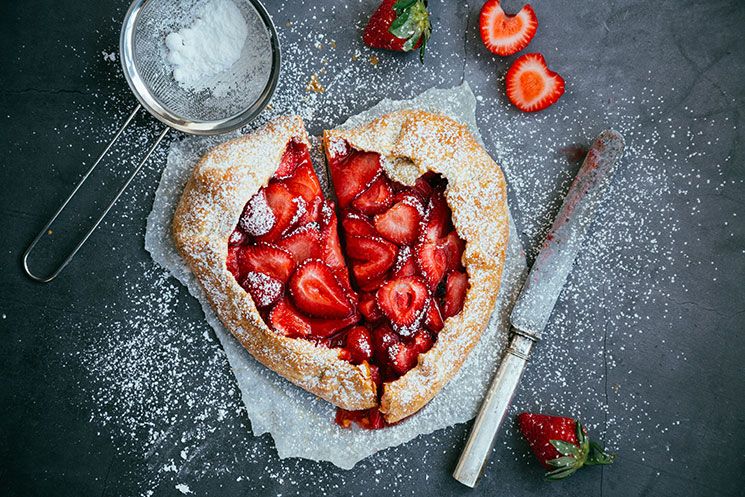 'Galette' de fresas