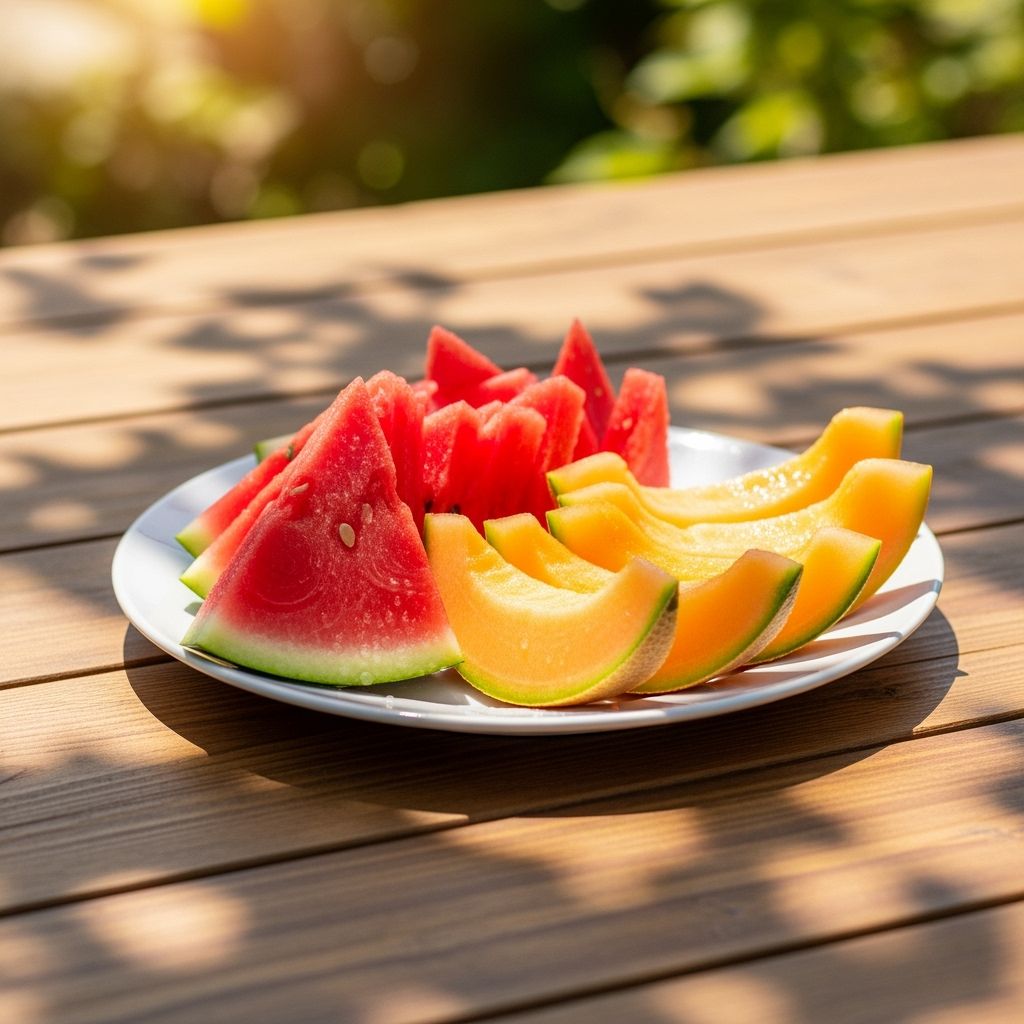 La sandía y el melón son dos frutas perfectas para preparar sopas frías veraniegas.
