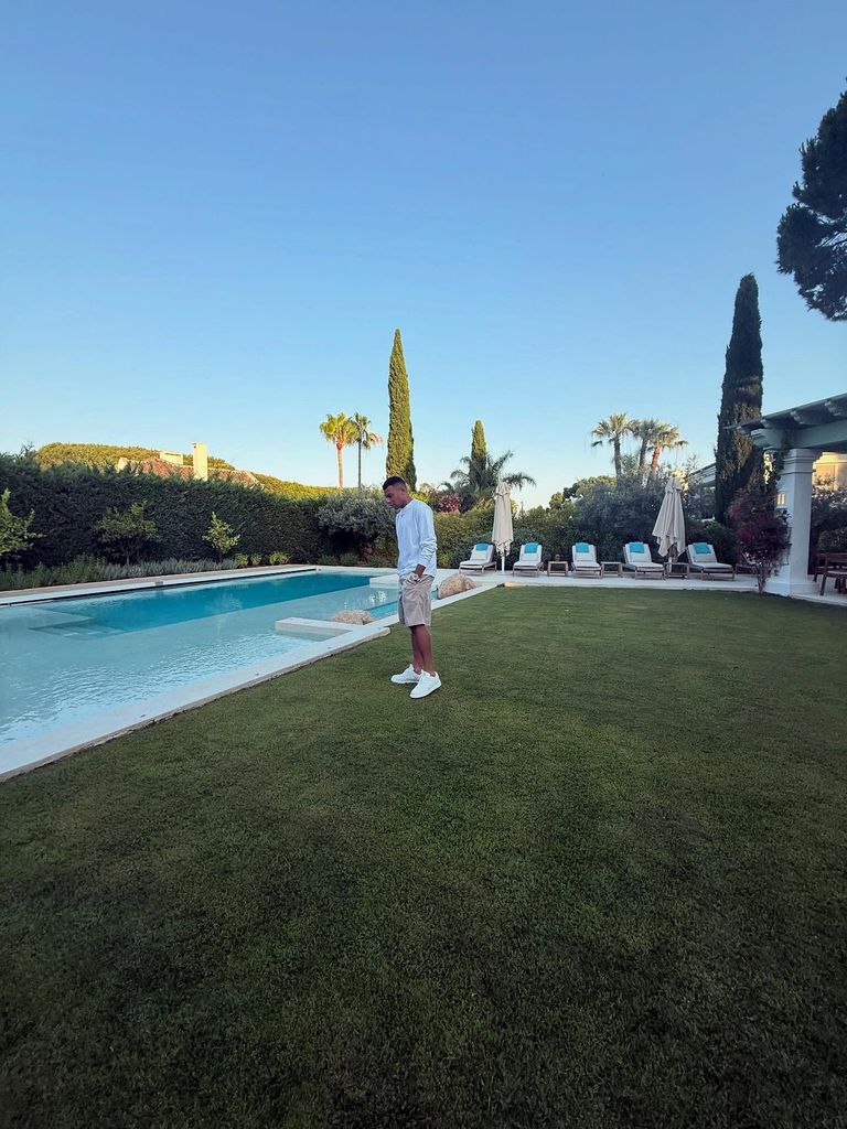 Kylian Mbappé en su casa de Pozuelo, Madrid