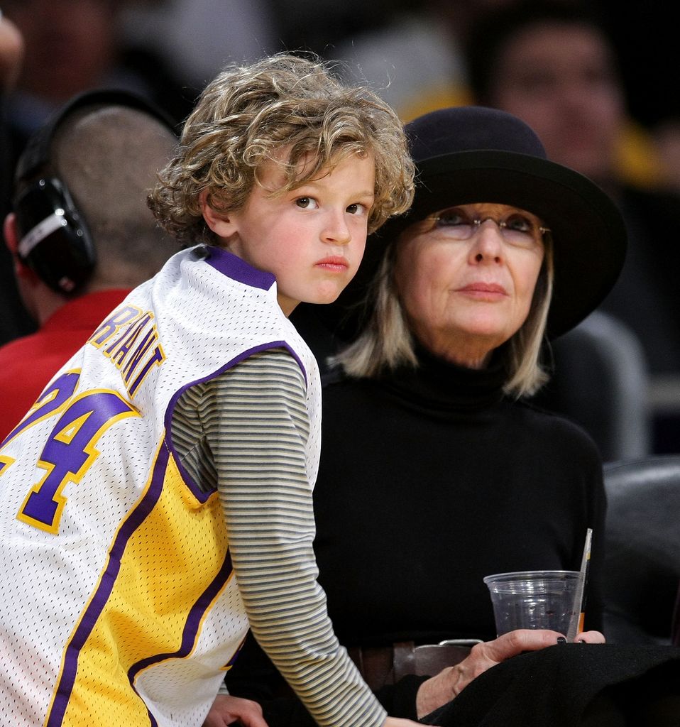  Diane Keaton y su hijo, Duke, en 2009 