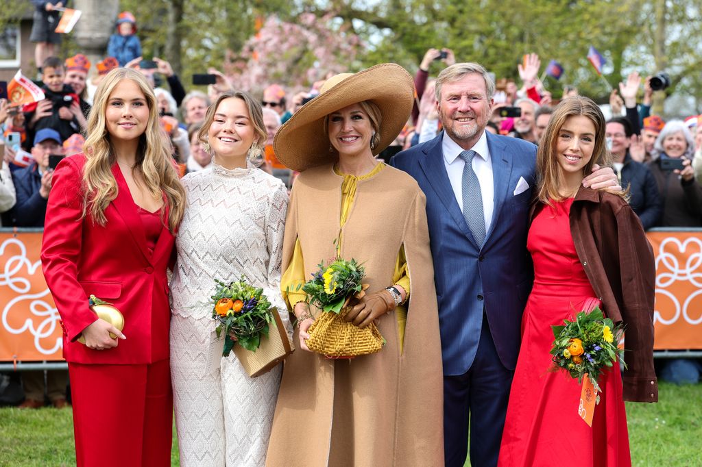 La familia real de Países Bajos en el Día del Rey por el 59 cumpleaños de Guillermo