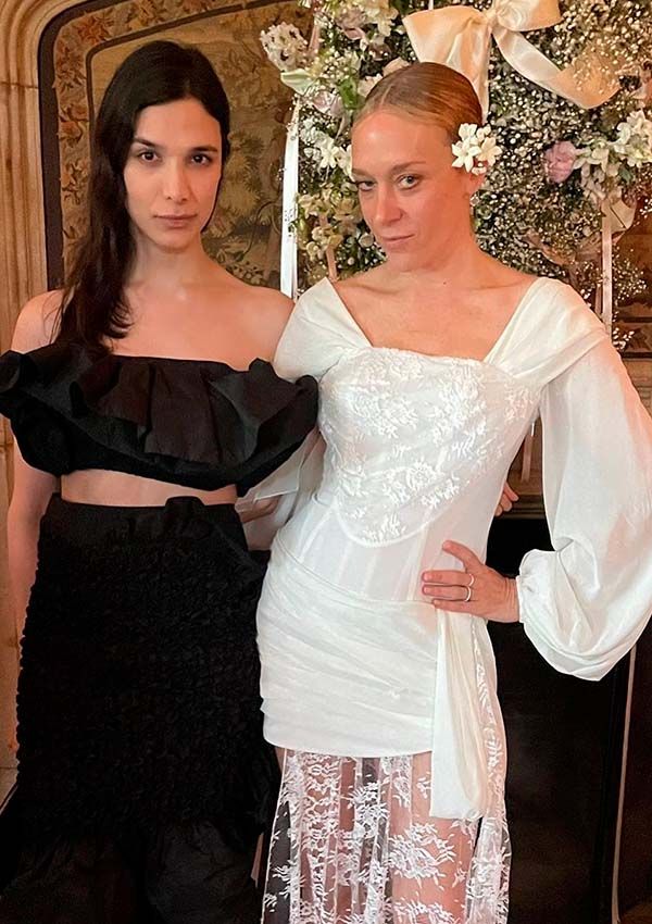 Chloë Sevigny vestida de novia el día de su boda