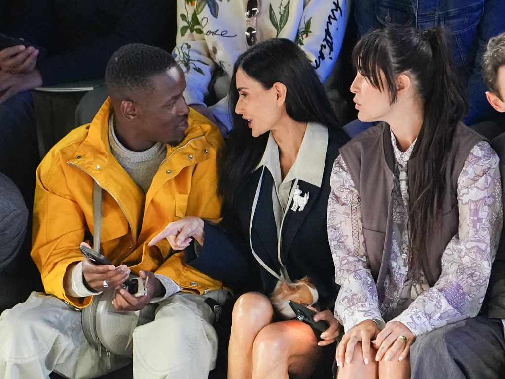 Micheal Ward, Demi Moore y Scout LaRue Willis