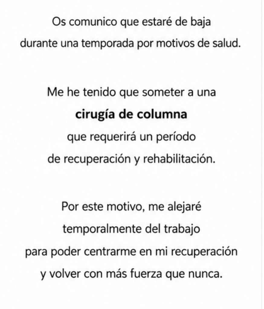 Comunicado de Jordi Roca