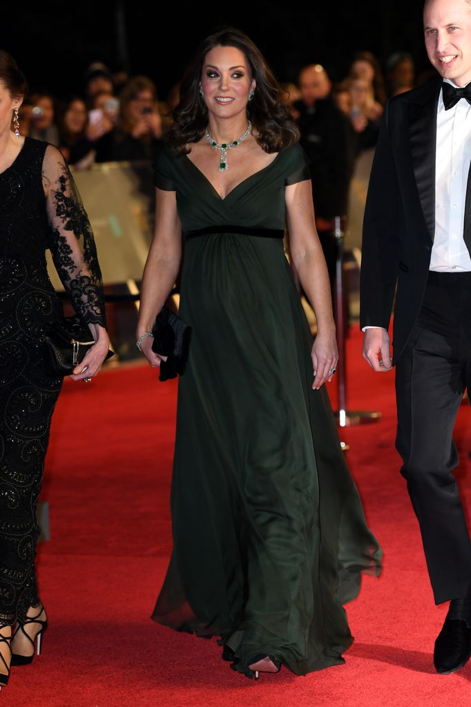 Kate Middleton, princesa de Gales, en los premios BAFTA 2018.