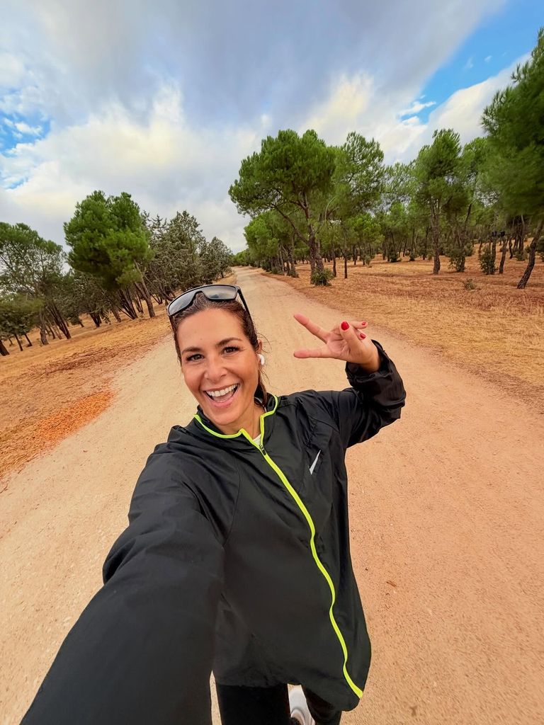 Nuria Roca, en una de sus caminatas