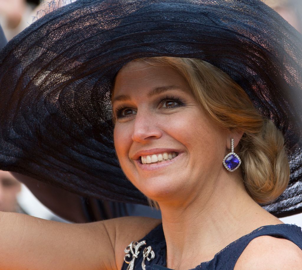 Máxima de Holanda en su Tour de Coronación en junio de 2013.