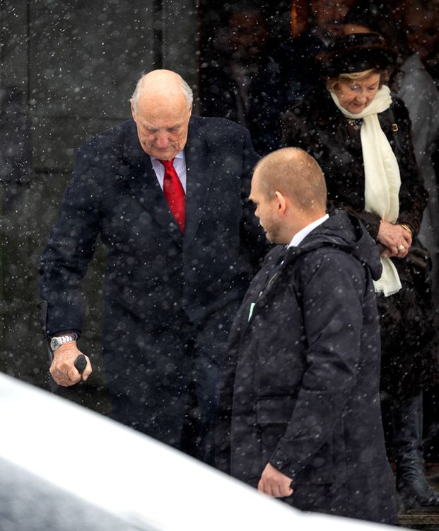 Harald de Noruega en Navidad