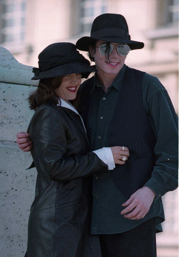 Lisa Marie Presley con Michael Jackson