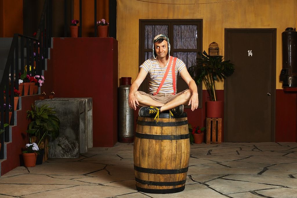 Pablo Cruz caracterizado como 'El Chavo del 8'.