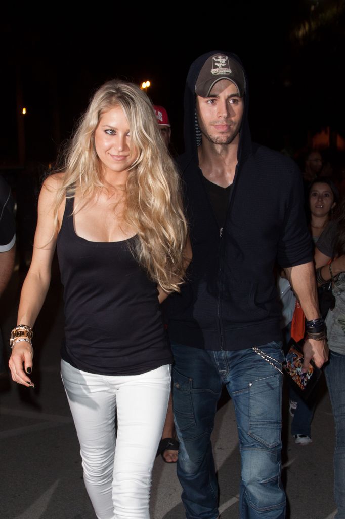 Anna Kournikova y Enrique Iglesias en una foto tomada en Miami en septiembre de 2019.