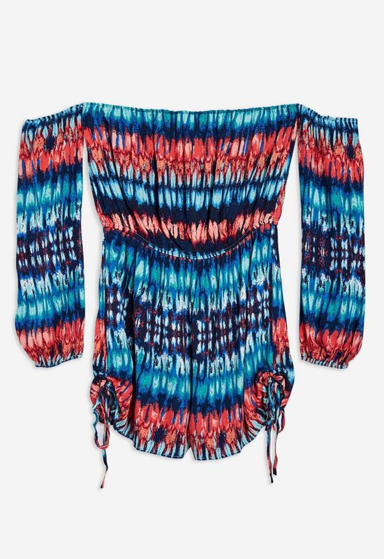 tie dye vestido topshop