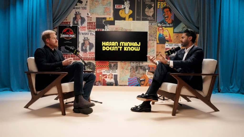 El príncipe Harry acudió al podcast 'Hasan Minhaj Doesn't Know'