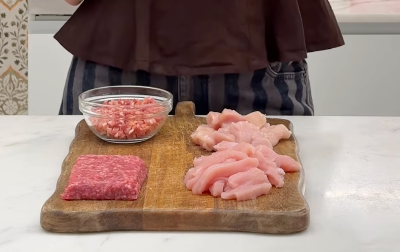 Diferentes cortes de distintas carnes.