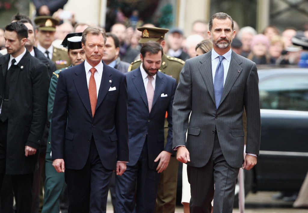 El rey Felipe durante su visita a Luxemburgo en 2014