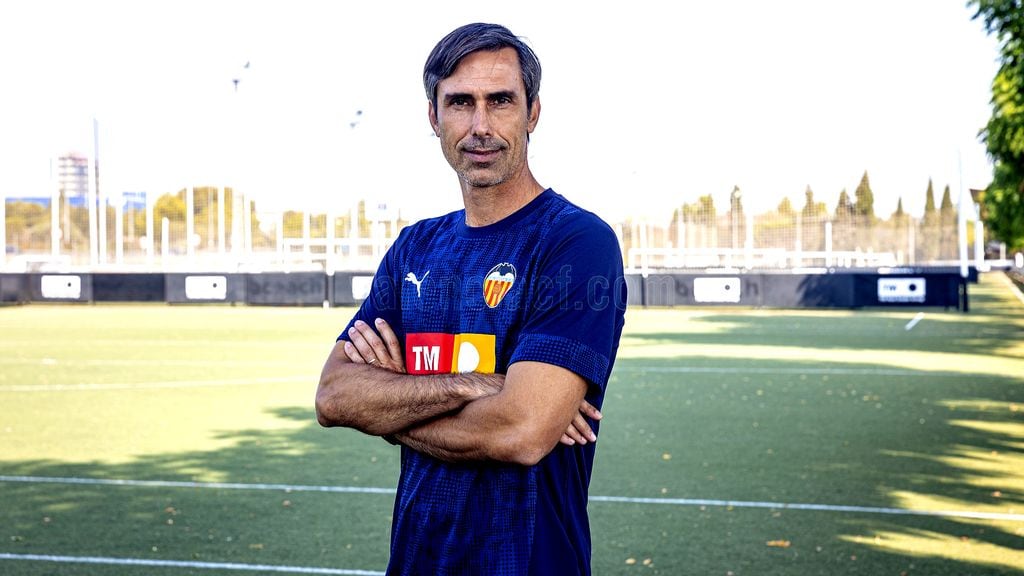 Fernando Martín, en una imagen de la web del Valencia CF