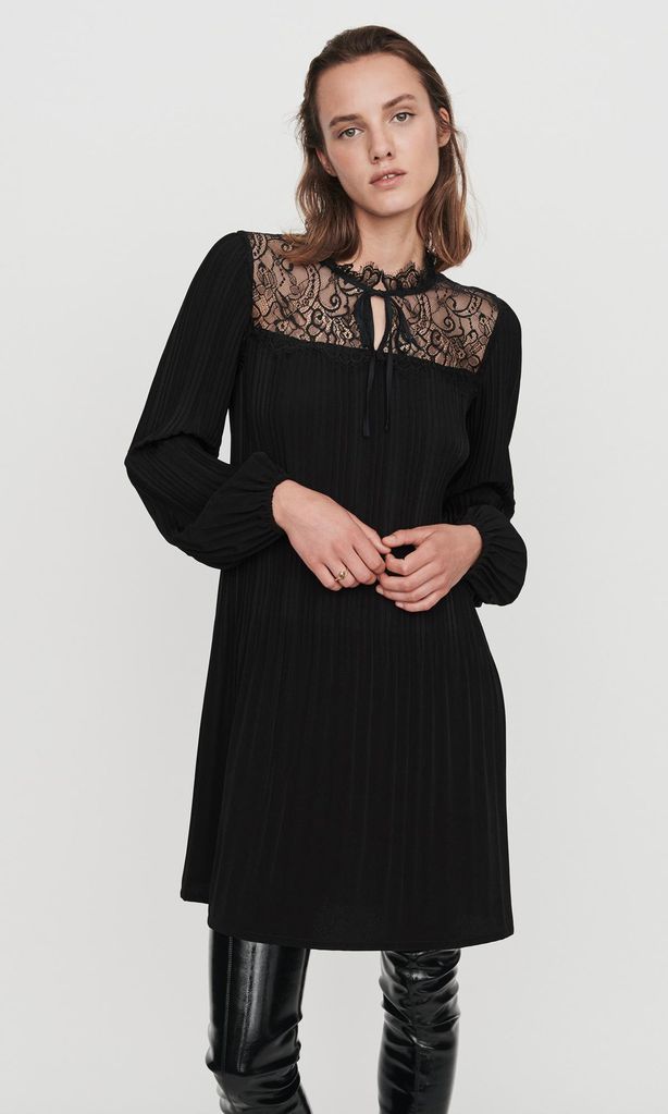mini dress de encaje de maje