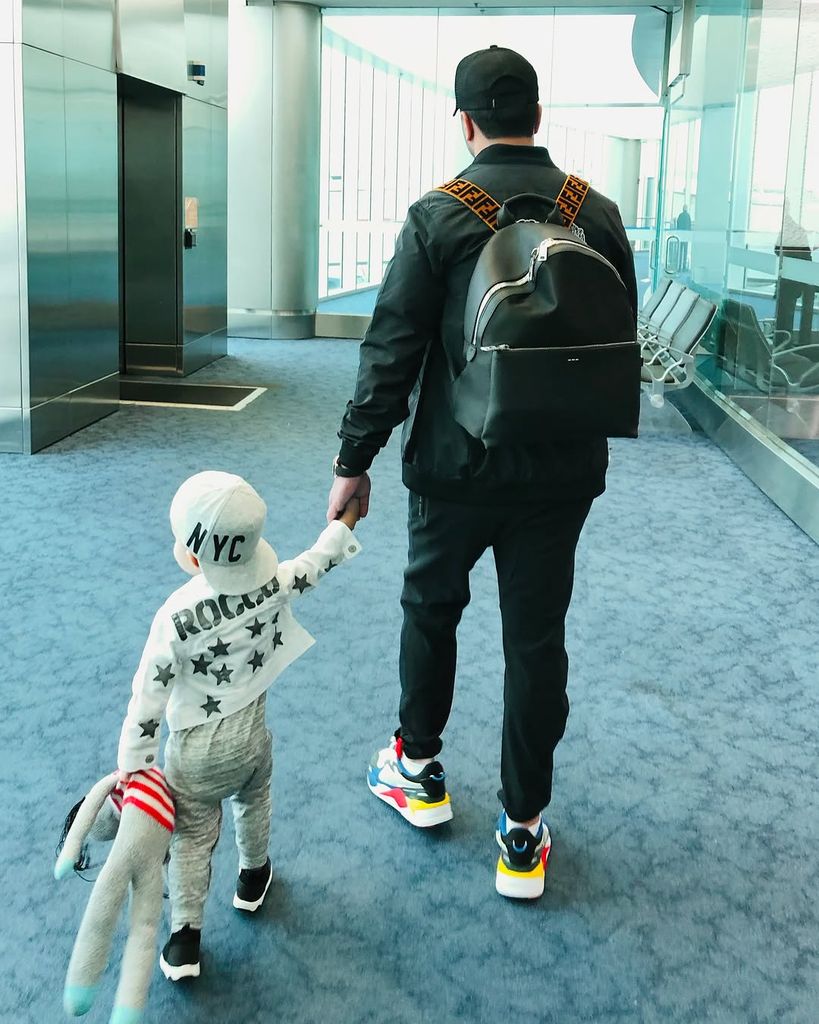 Águeda también compartió una linda postal de Fonsi junto a su hijo Rocco 