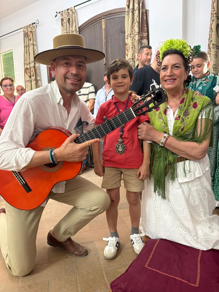 Bautizo rociero de los hijos de Beatriz Trapote