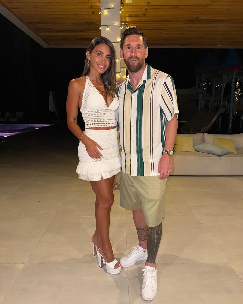 Antonela Roccuzzo y Leo Messi