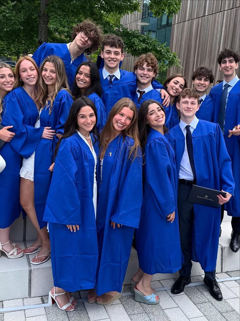 Graduación del hijo de Francois-Henri Pinault y Linda Evangelista