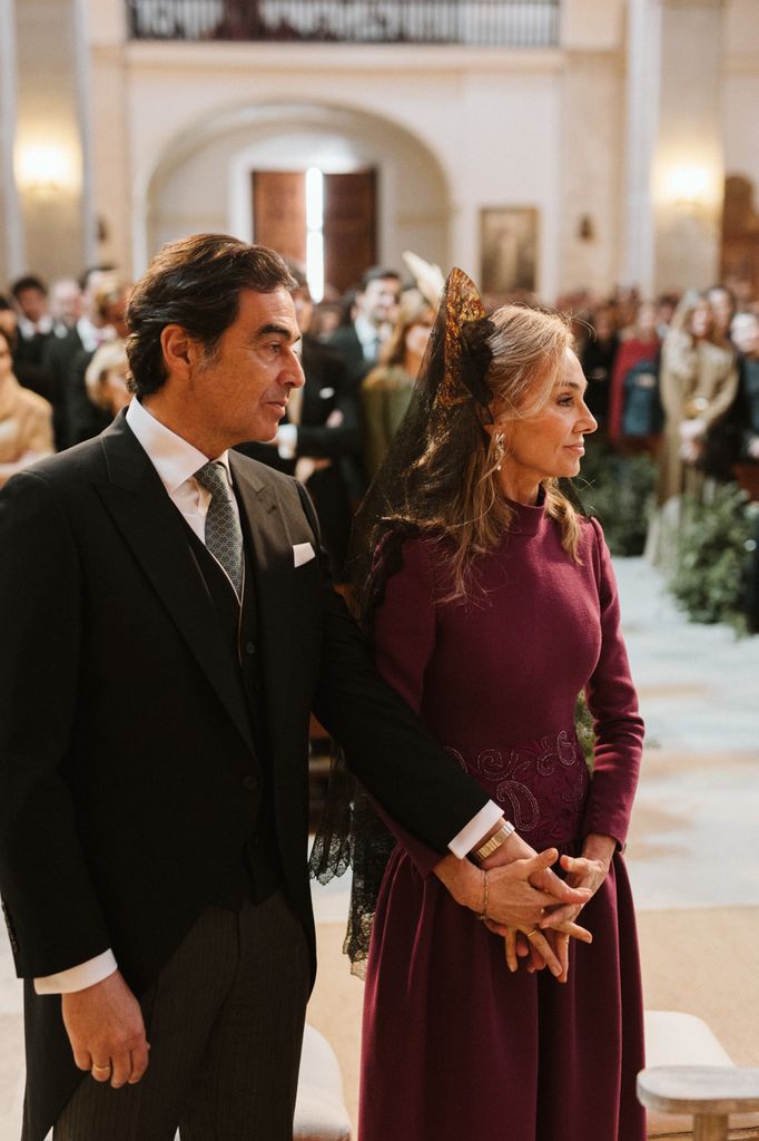 Madrina con mantilla