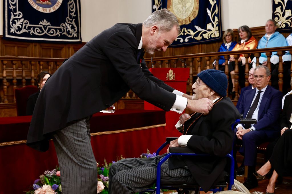 Los reyes Felipe y Letizia en el premio Cervantes 2024 que se ha entregado a Álvaro Pombo 