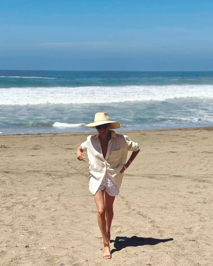 Meghan Markle, en una imagen en la playa tomada hace varias semanas