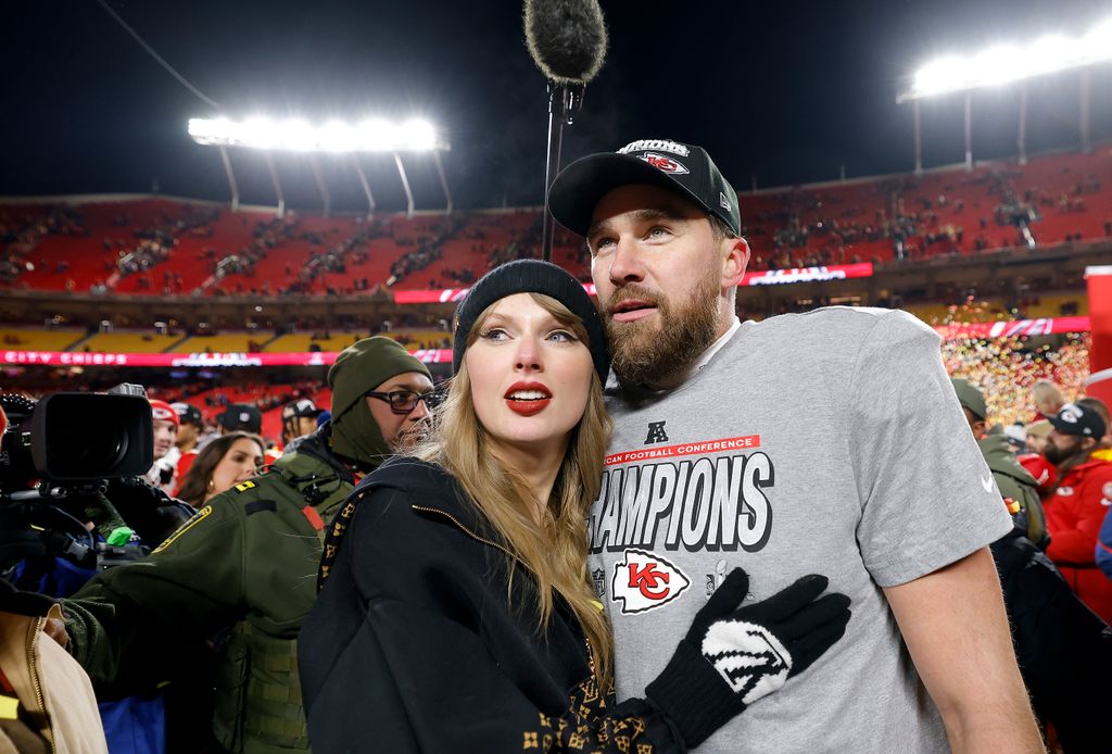 La pareja, en el estadio en enero de 2025