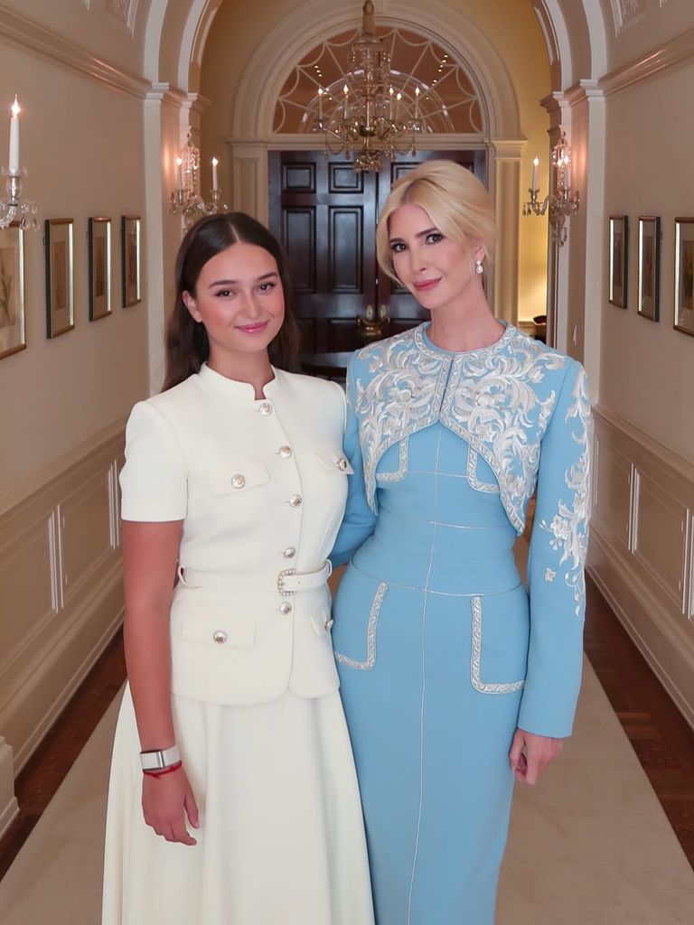 Ivanka Trump y su hija Arabella Rose Kushner en la visita de Estado del presidente de China.