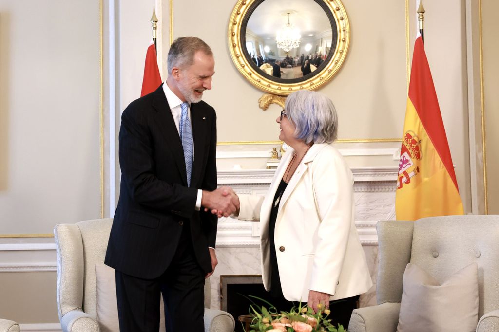 El rey Felipe VI con Mary Simon, gobernadora general de Canadá