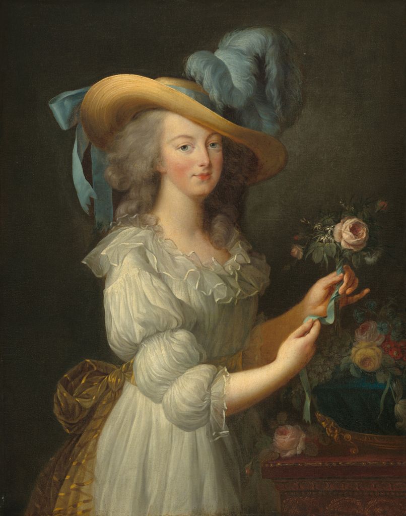 Retrato de María Antonieta, después de 1783, del artista Elisabeth Louise Vigee-LeBrun.