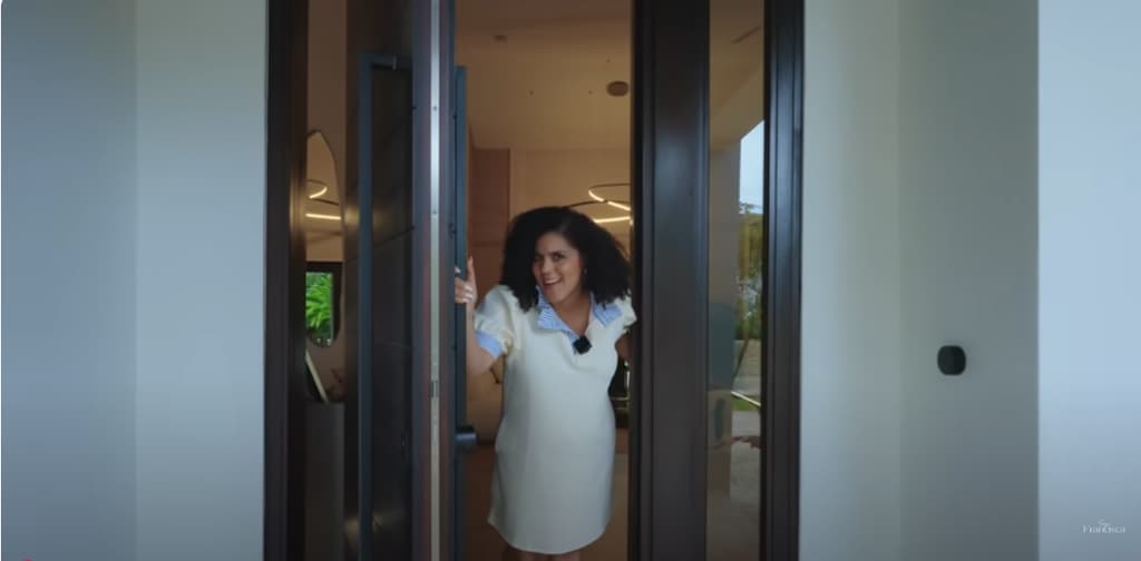 Francisca abrió las puertas de su casa para que sus seguidores la conocieran.