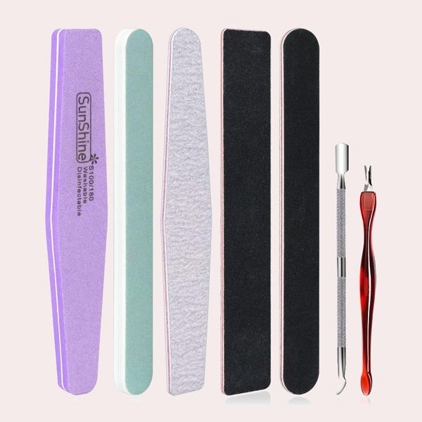 Qufiiry Juego de 7 PCS Limas de Uñas