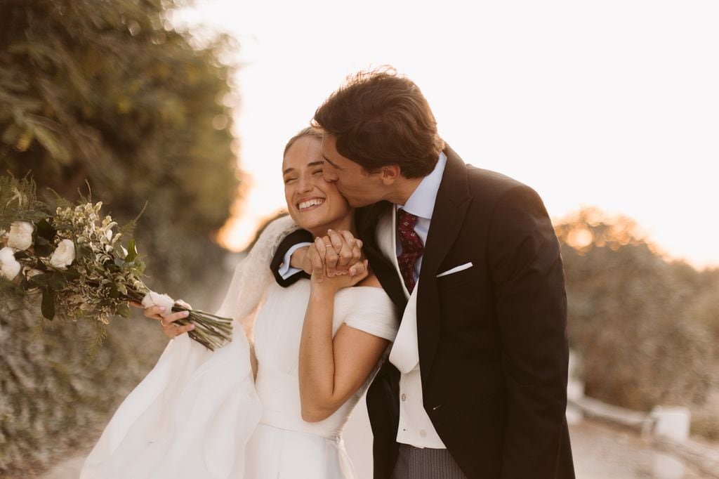 Ramo de novia de tallo largo