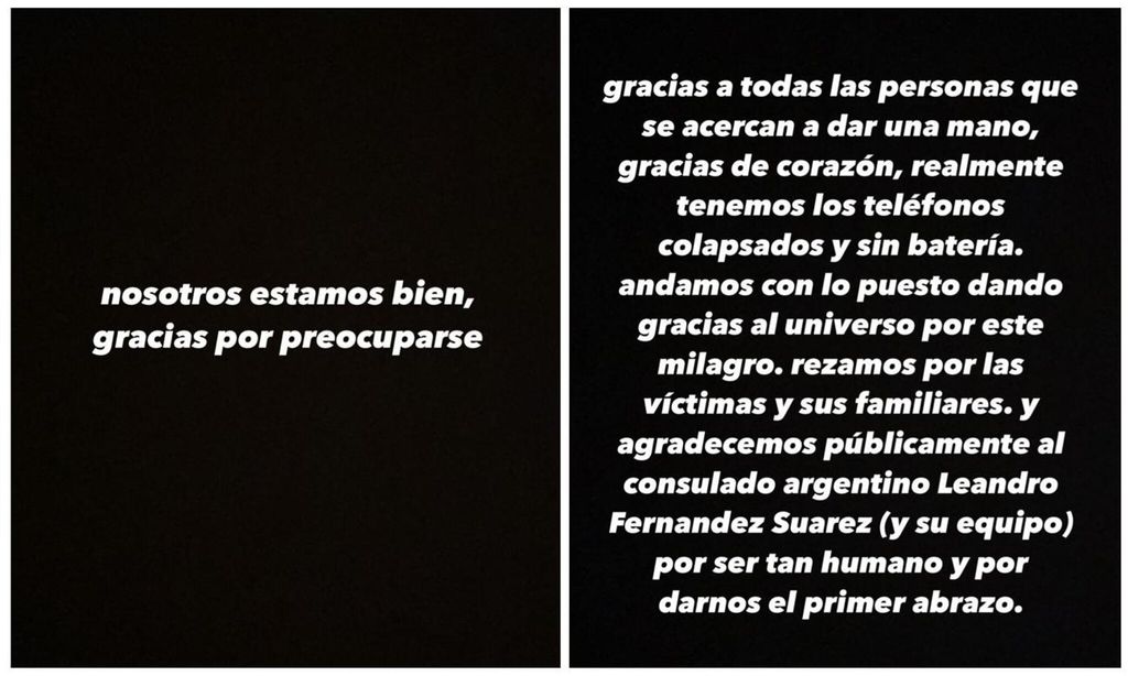 Mensaje de Gimena Accardi