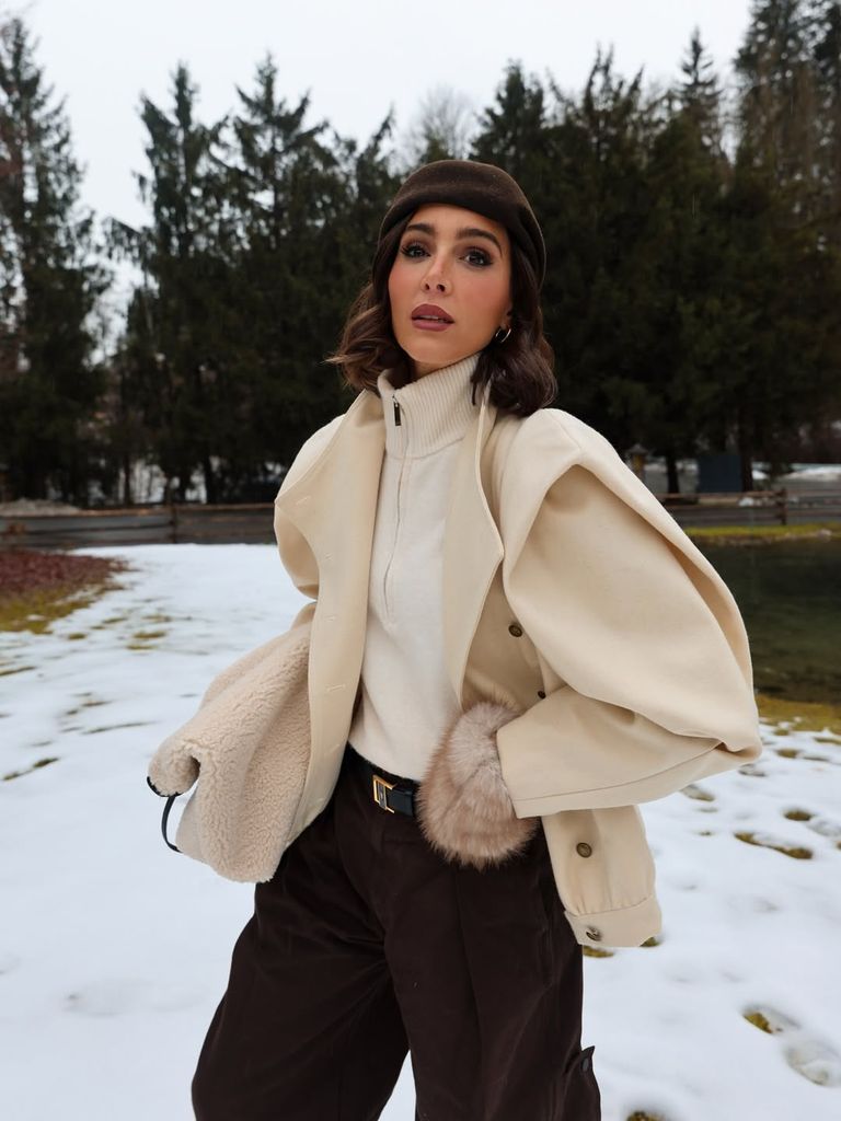 Rocío Osorno, con melena corta en un viaje a la nieve (diciembre 2025)