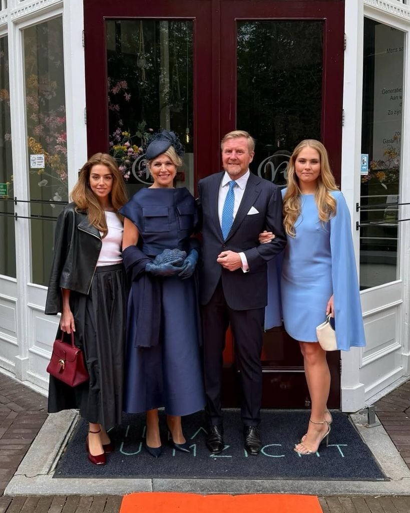Guillermo de Holanda, Máxima de Holanda, Amalia de Holanda y Alexia de Holanda en el Día del Rey 2025