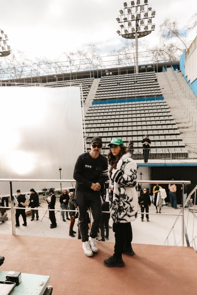 Karen, durante el rodaje de 'Illusion' en Barcelona