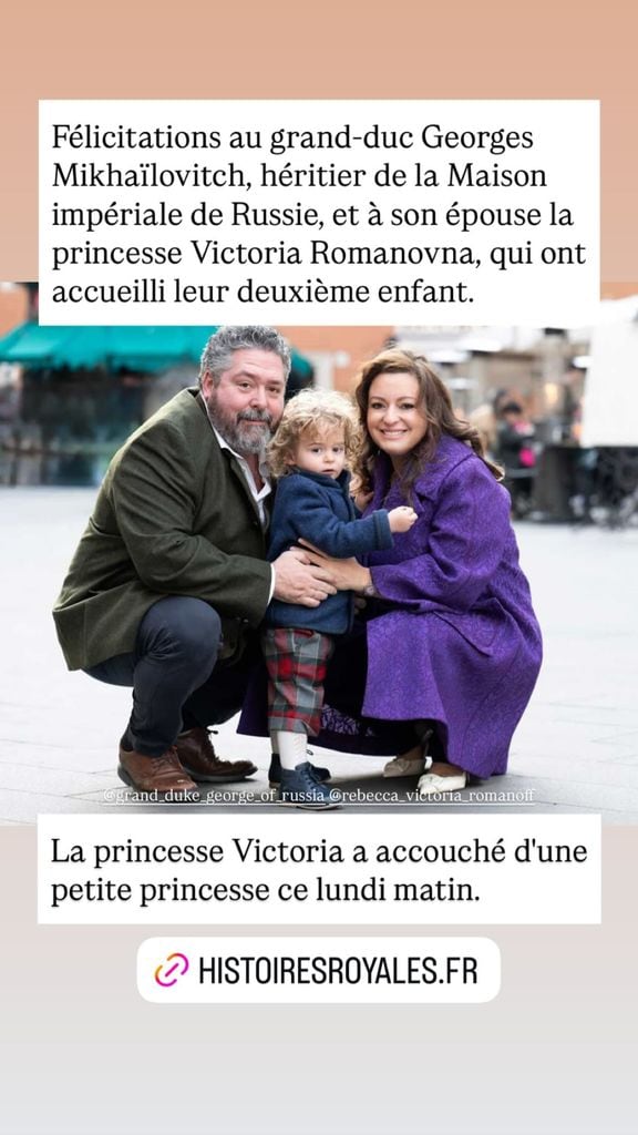 Jorge de Rusia y Victoria Romanovna dan la bienvenida a su segunda hija