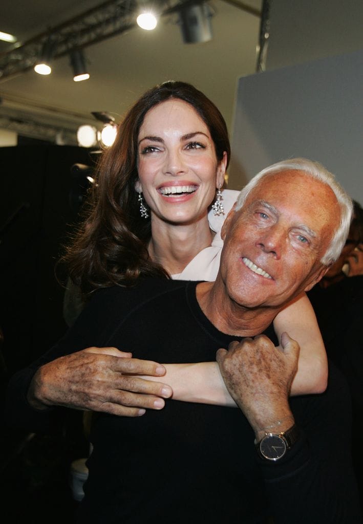 Eugenia Silva y Giorgio Armani en París Alta Costura Primavera/Verano 2009