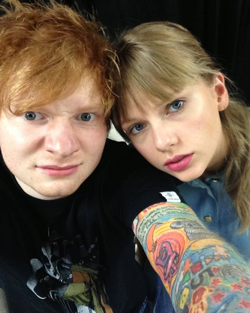 Ed Sheeran y Taylor Swift